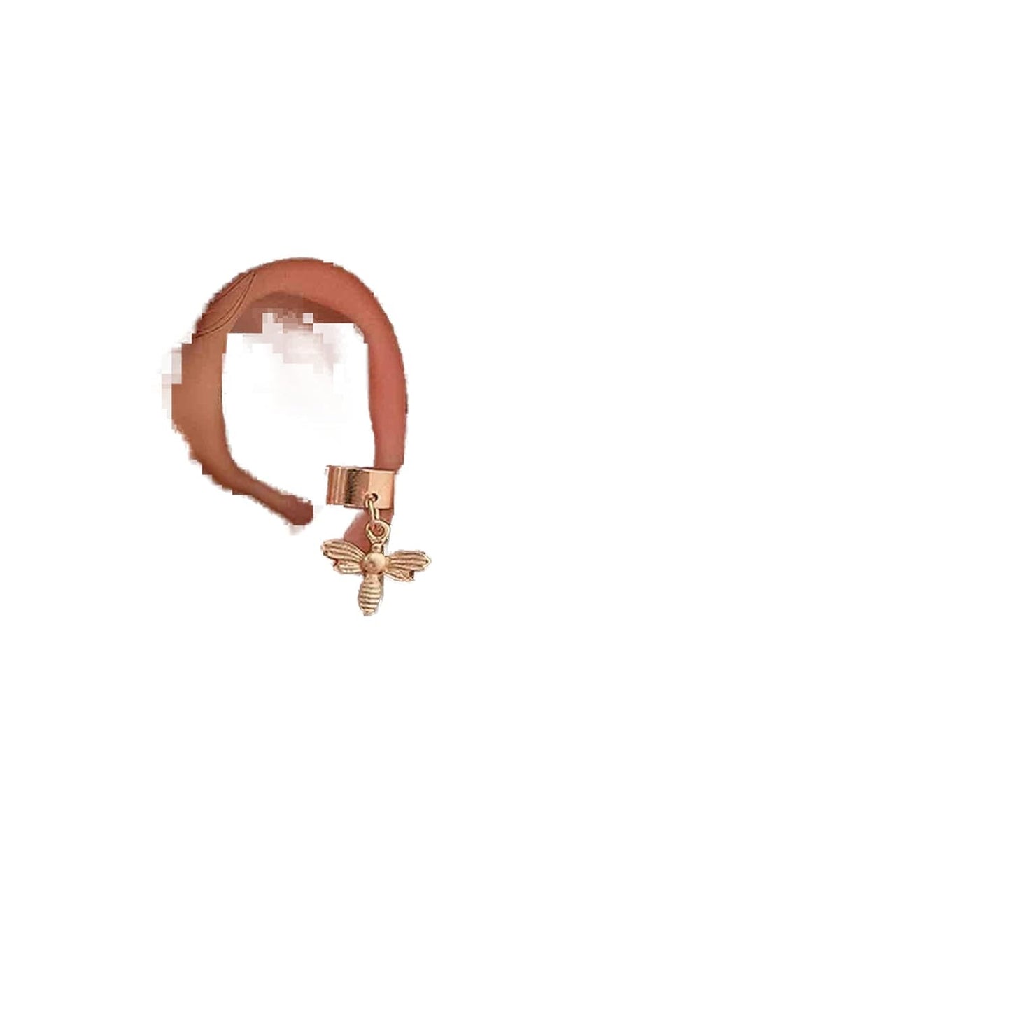 Bee Ear Cuff Earrings Rhinestone Fake Helix Cartilage Earrings Gold CZ Huggie Hoop Earrings No Piercing EarCuffs Earrings for Women and Girls