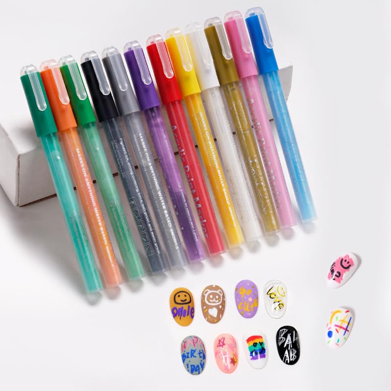Nail Polish Pen, 1 PCS Nail Art Pen, Nail Pencil, DIY Drawing Painting Pen, for Nails DIY (Purple)
