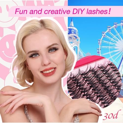 Lash Clusters - Lash Clusters Lash Extension 0.07D Cluster Eyelash Extensions Eyelash Clusters Lashes Clusters Eyelash Extension No Lash Glue Included