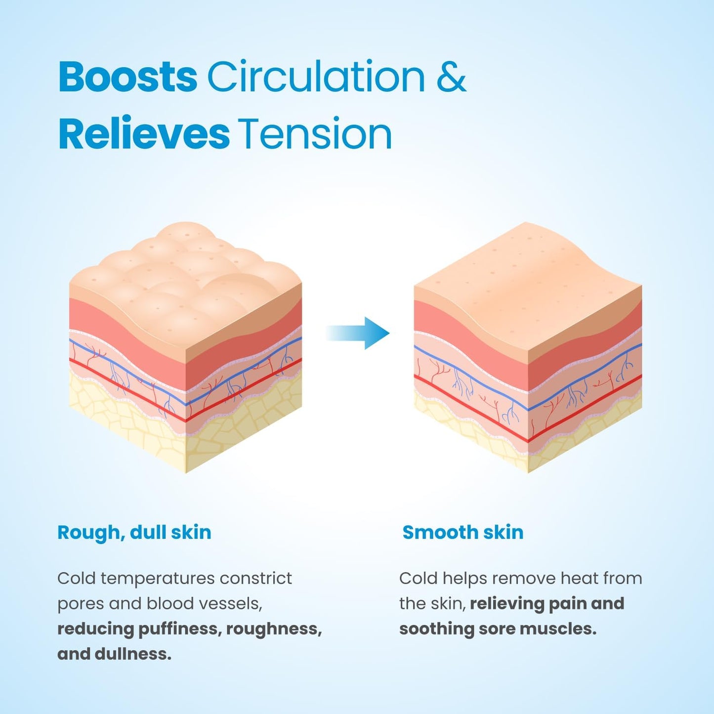 PLANTIFIQUE Facial Ice Roller - Puffiness Cryotherapy Skin Care Massage Tool - Stainless Steel Roller for Men & Women - Metal Massager for Face, Eyes and Body