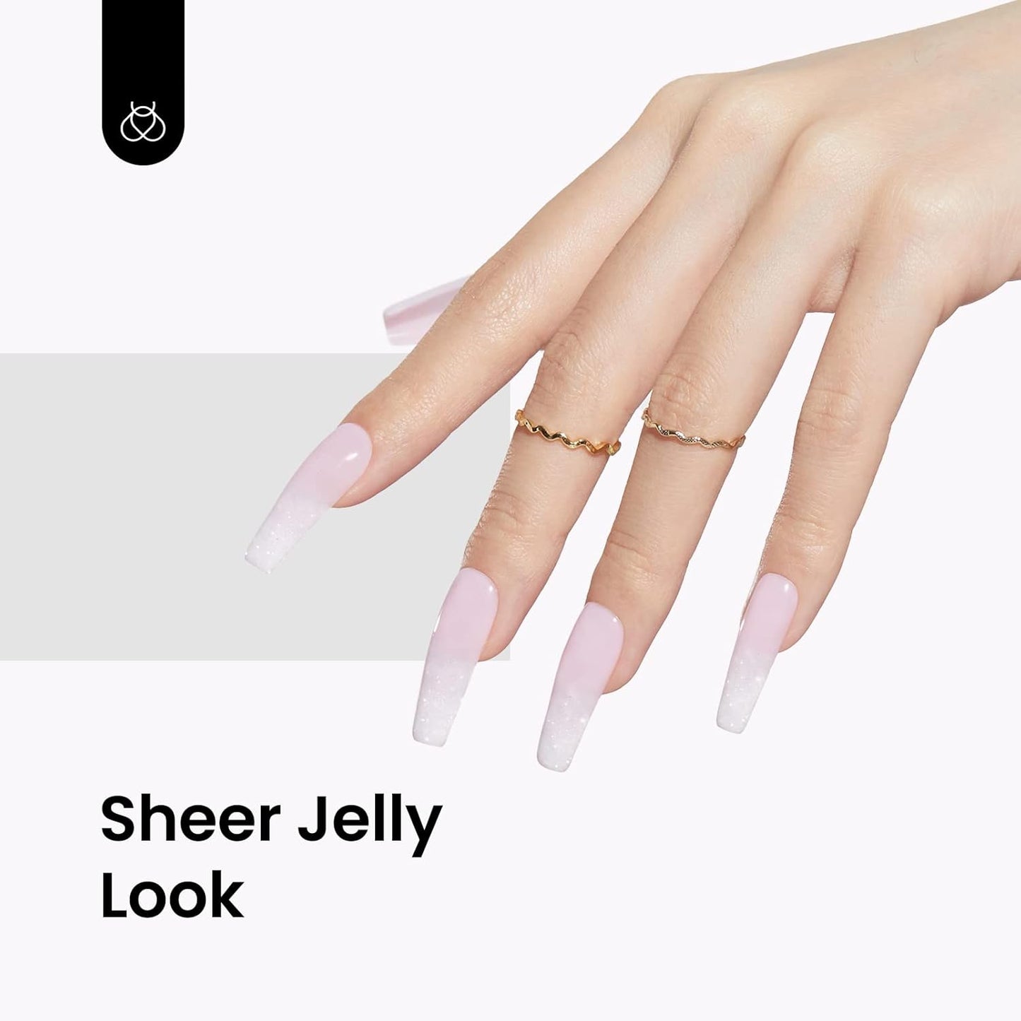 Beetles White Gel Nail Polish-15 ml Shimmer Glitter Milky White Gel Nail Polish Soak Off UV/LED Lamp Nail Art Manicure Salon DIY for French Nail Home Gift for Women Girls