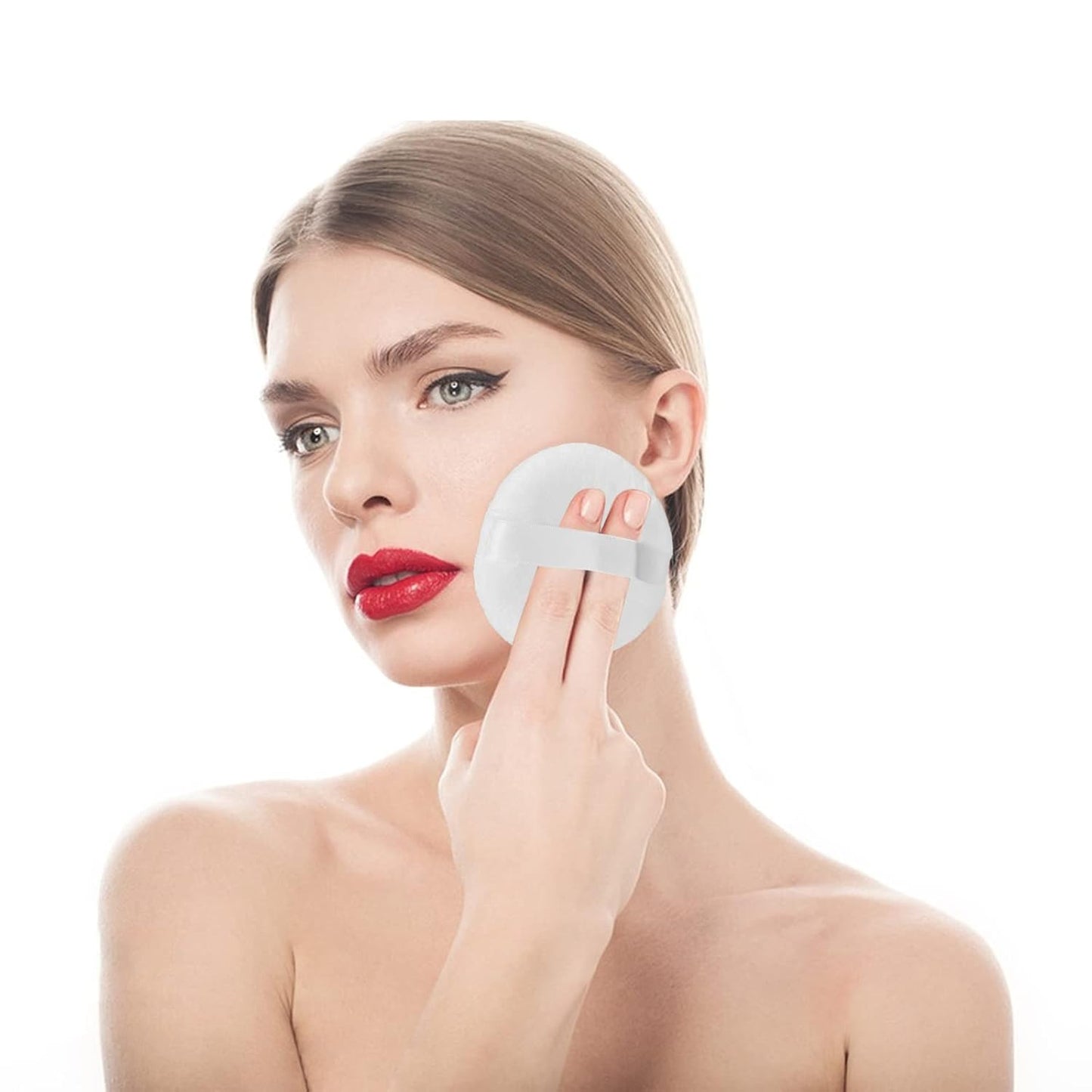 Topwon 4 Inch Powder Puff, Washable Large Body Powder Puff, Soft & Furry - 1Pc