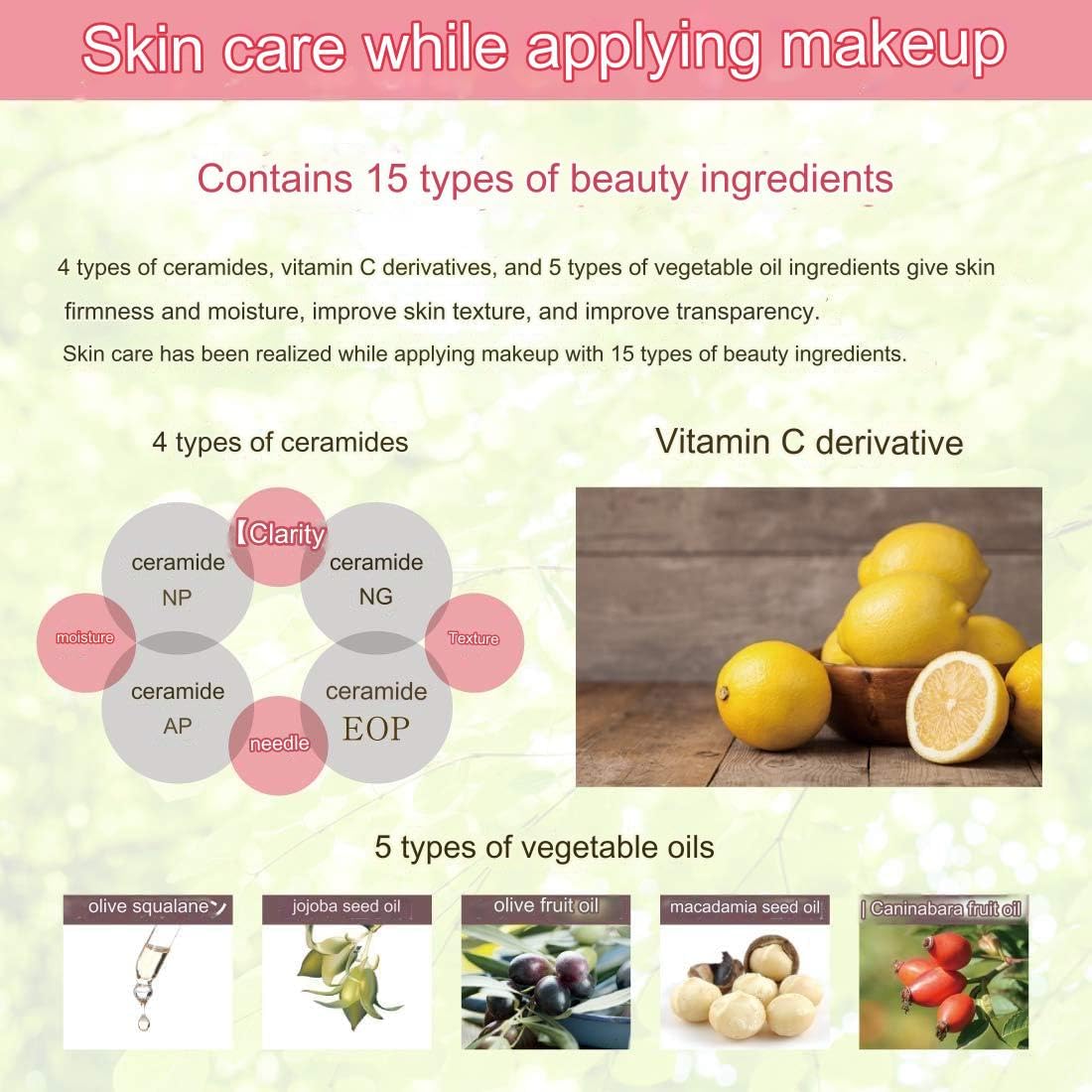 NATURACTOR Concealer 152 Natural Skin Care Cover Face 0.7 oz - Full Coverage Foundation, Made in Japan