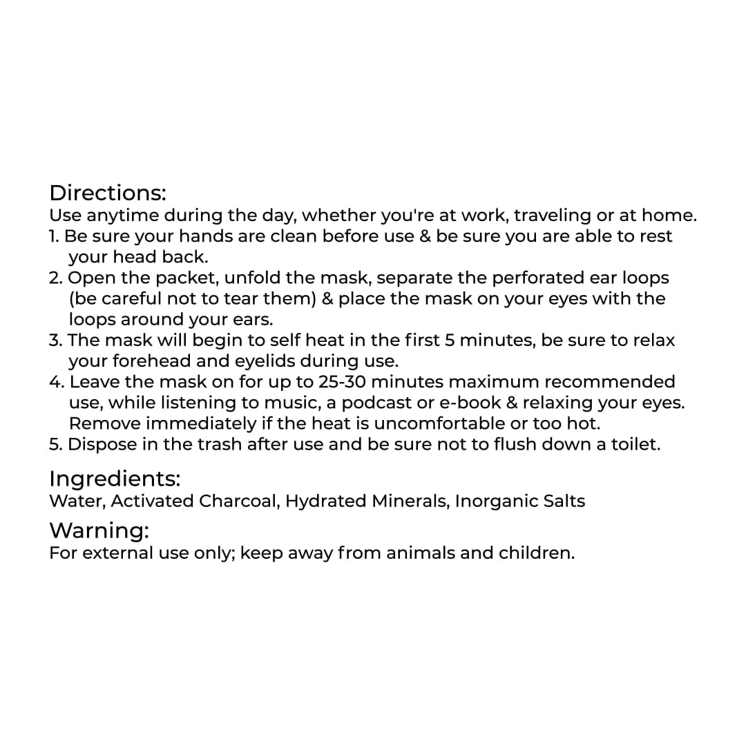 Steamtech Self Heated Eye Mask - 10 Eye Doctor Approved Warm Eye Compress for Dry Eyes - Self Heating Eye Mask for Fatigue & Dryness – Perfect Dry Eye Relief Product, Spa Experience