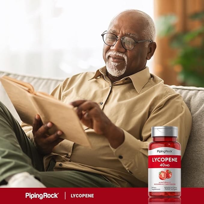 Piping Rock Lycopene Supplement | 40mg | 100 Softgels | Carotenoids | Non-GMO, Gluten Free