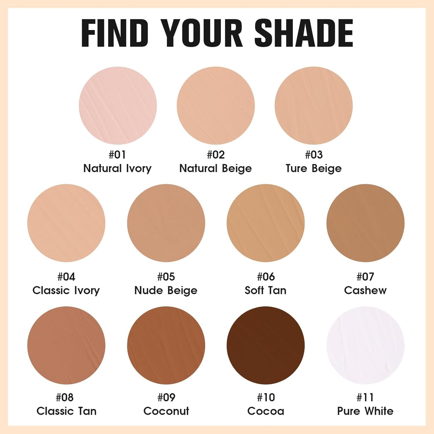 UCANBE Matte Liquid Foundation Makeup, Medium to Full Coverage Waterproof Longwear Serum Cream Foundation for Combination & Oily Mature Skin, Lightweight Hydrating Nourishing, Natural Beige, 1 fl. oz.