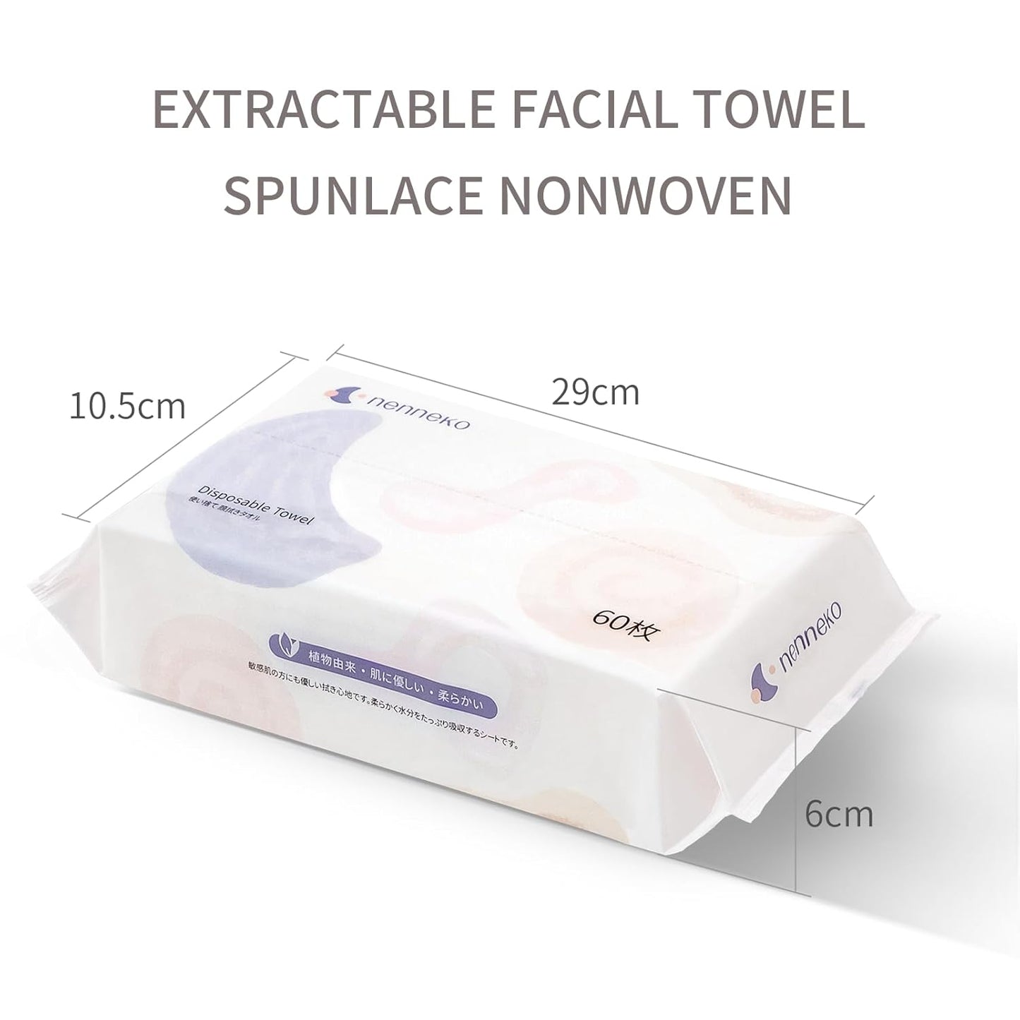 Disposable Face Towel XL Facial Wipes - Organic Vegan Biodegradable Face Towels,Ultra Soft Thick Wash Cloths for Adults and Baby, 100% Cotton Dry Wipes for Washing and Drying