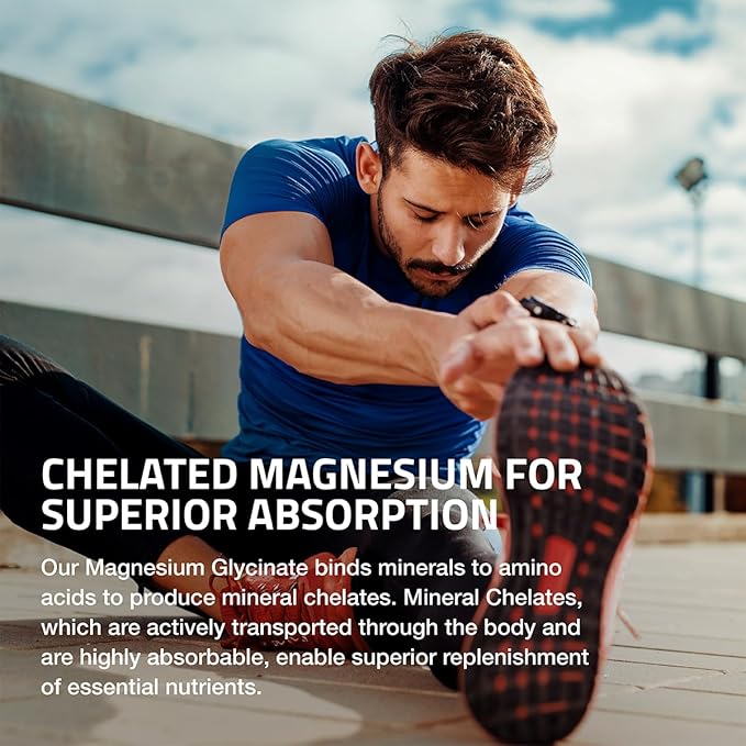 Bronson Magnesium Glycinate 400mg Extra Strength, Vegetarian, Chelated for Absorption Gentle on The Stomach, Non-GMO, 60 Tablets