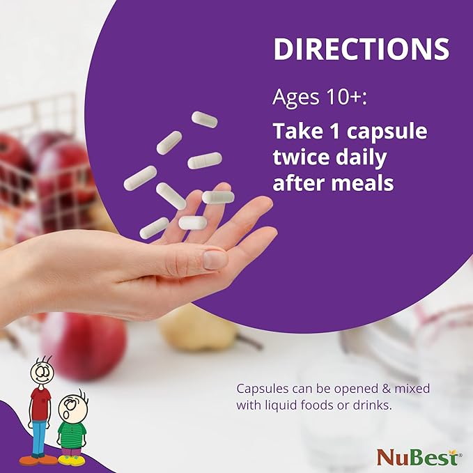 NuBest Tall 10+ - Height Growth Supplement for Children (10+) & Teens Who Drink Milk Daily, Height Growth Pills with Calcium, Vitamins & Minerals - Helps Height Increase - 12 Pack | 12 Month Supply