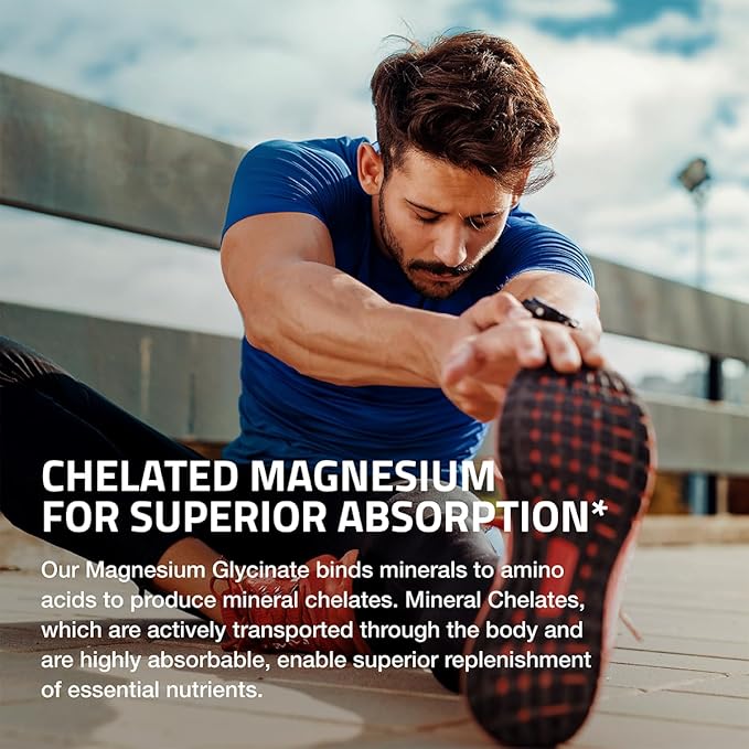 Bronson Magnesium Glycinate 200 MG per Serving Chelated for High Absorption, Gentle On Stomach, Non-GMO, 60 Vegetarian Capsules