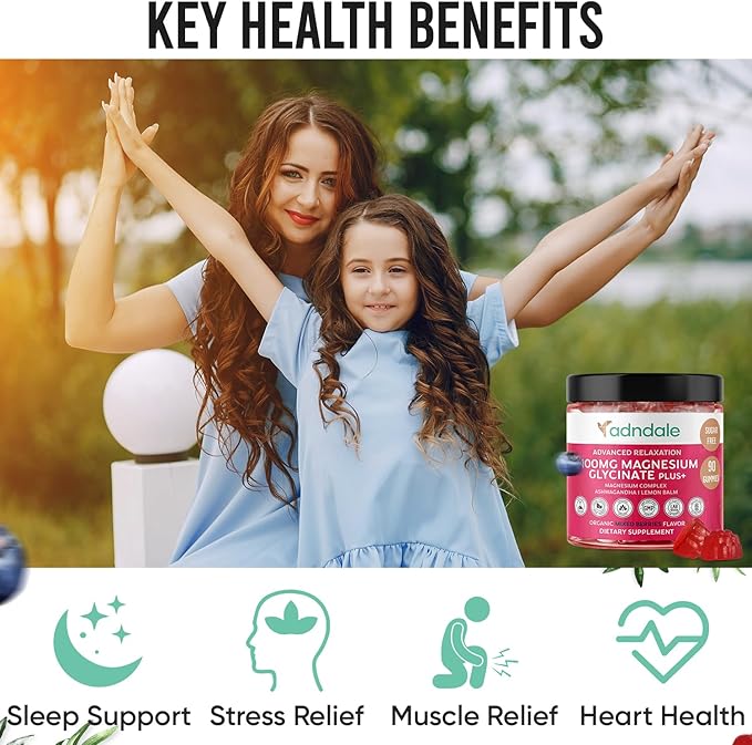 180 CT Calm Magnesium Glycinate Gummies 400 mg/Serv - with Ashwagandha, Magnesium Malate & Taurate - Sugar Free Chews for Adults & Kids Relaxation, Stress Relief, Night Rest, Muscle & Cardio Support