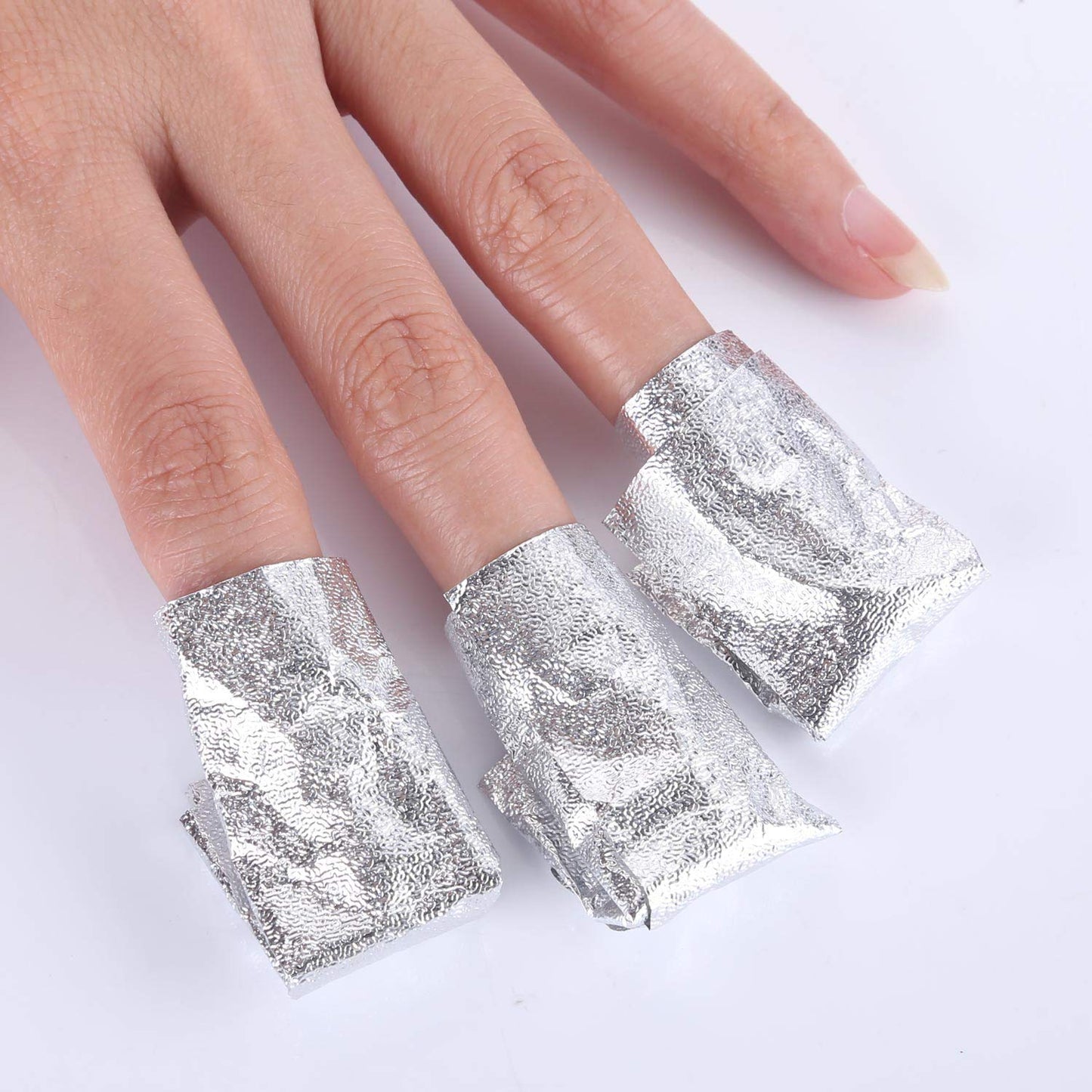 BTYMS 400 Pcs Gel Nail Polish Remover Wraps Nail Foil Wraps Soak Off Cotton Pads Lint Free Finger Nail Wipes