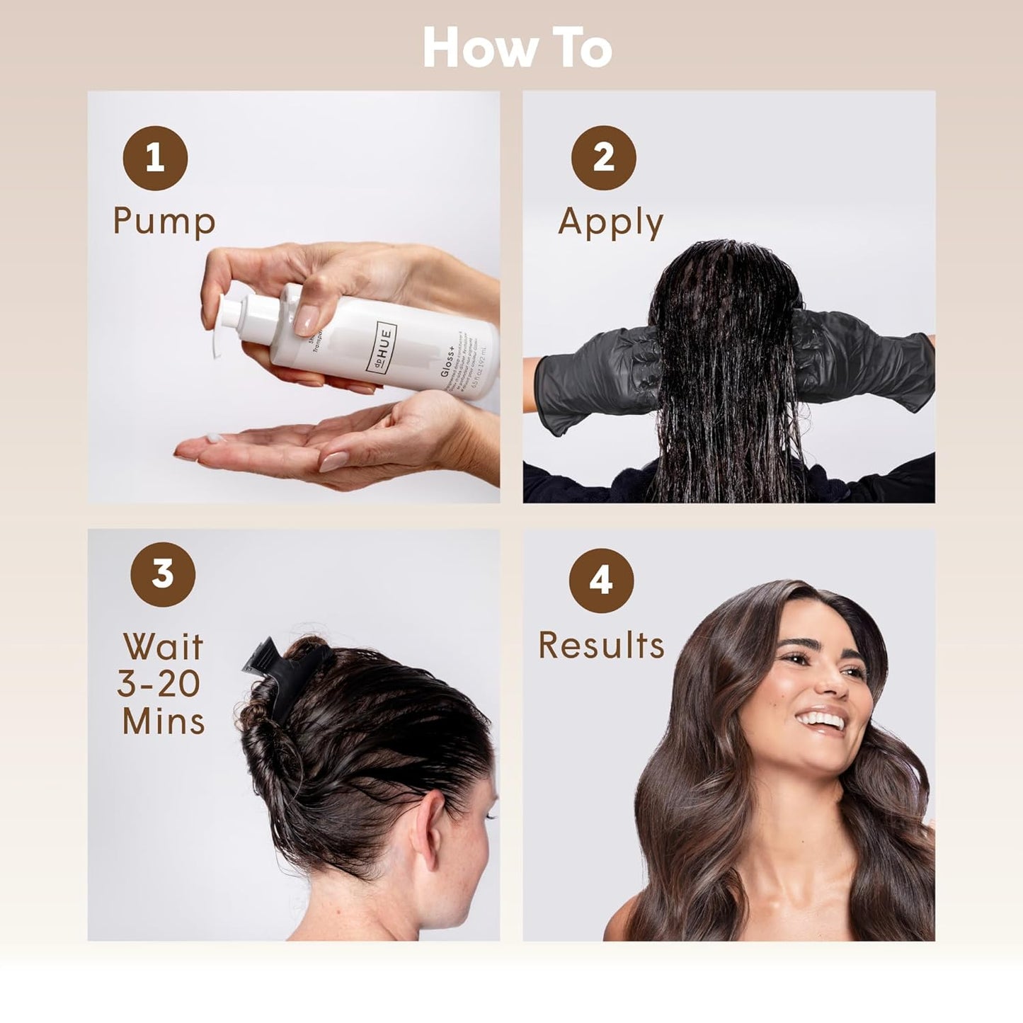 dpHUE Gloss+, Dark Blonde - 6.5 oz (8-12 Applications) - Semi-Permanent Hair Color & Conditioner - Lasts Up to Eight Washes - Paraben, SLS & SLES Sulfate Free - Vegan, Leaping Bunny Certified