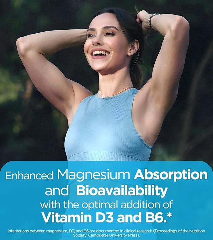 Quadruple Magnesium Supplement, 400mg of Chelate Magnesium Glycinate, L-threonate, Citrate & Malate | Max Absorption Complex w/Vitamin D3 & B6, for Sleep Heart Muscles Nerves, Non-GMO, 120 Vegan Caps