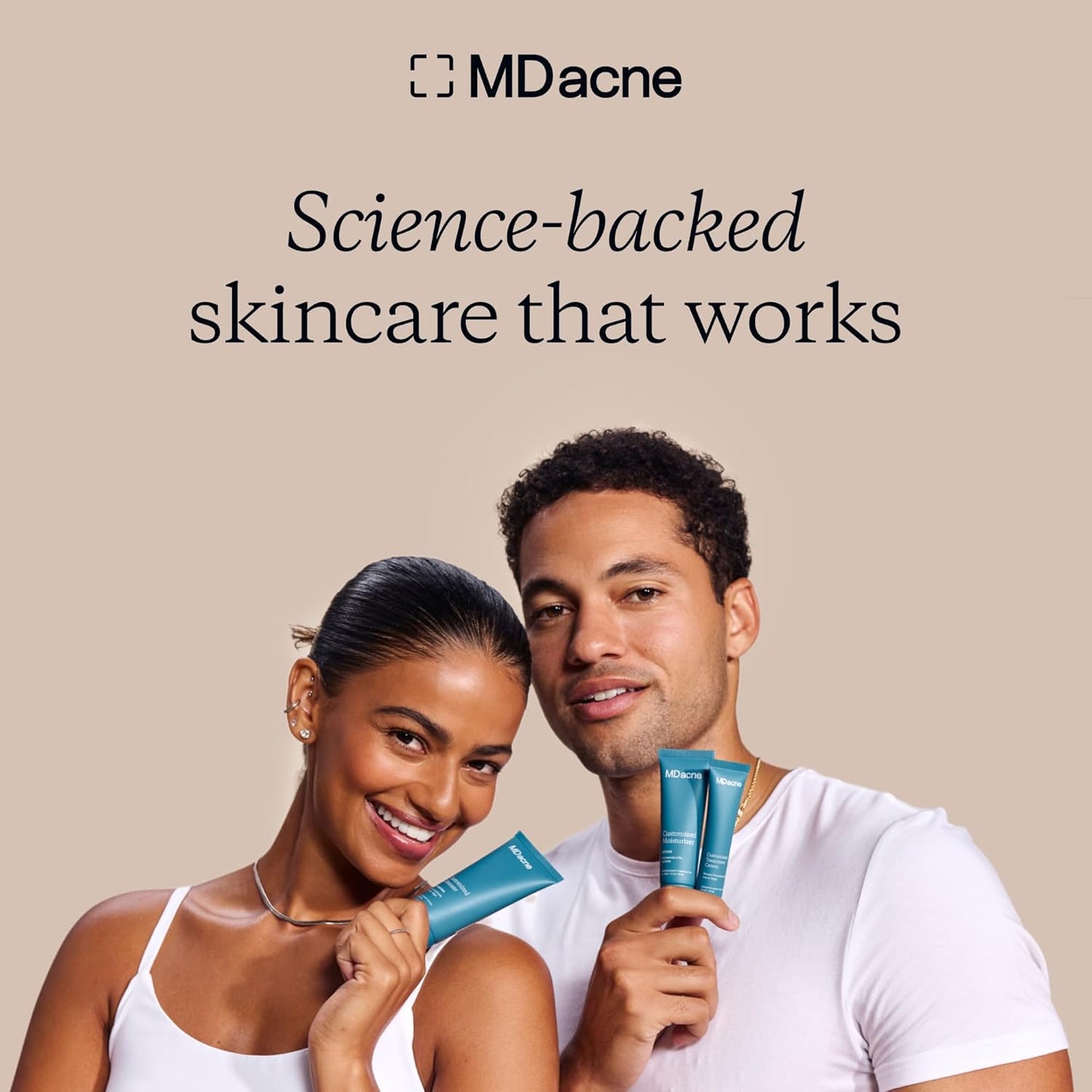 MDacne Shaving Cream for Acne-Prone Skin - Soothing, Oil-Free, Eliminates Razor Burn, Cuts & Infections - Reduce Skin Irritation & Prevent Shave Bumps & Nicks - Vegan, Paraben-Free & Cruelty-Free