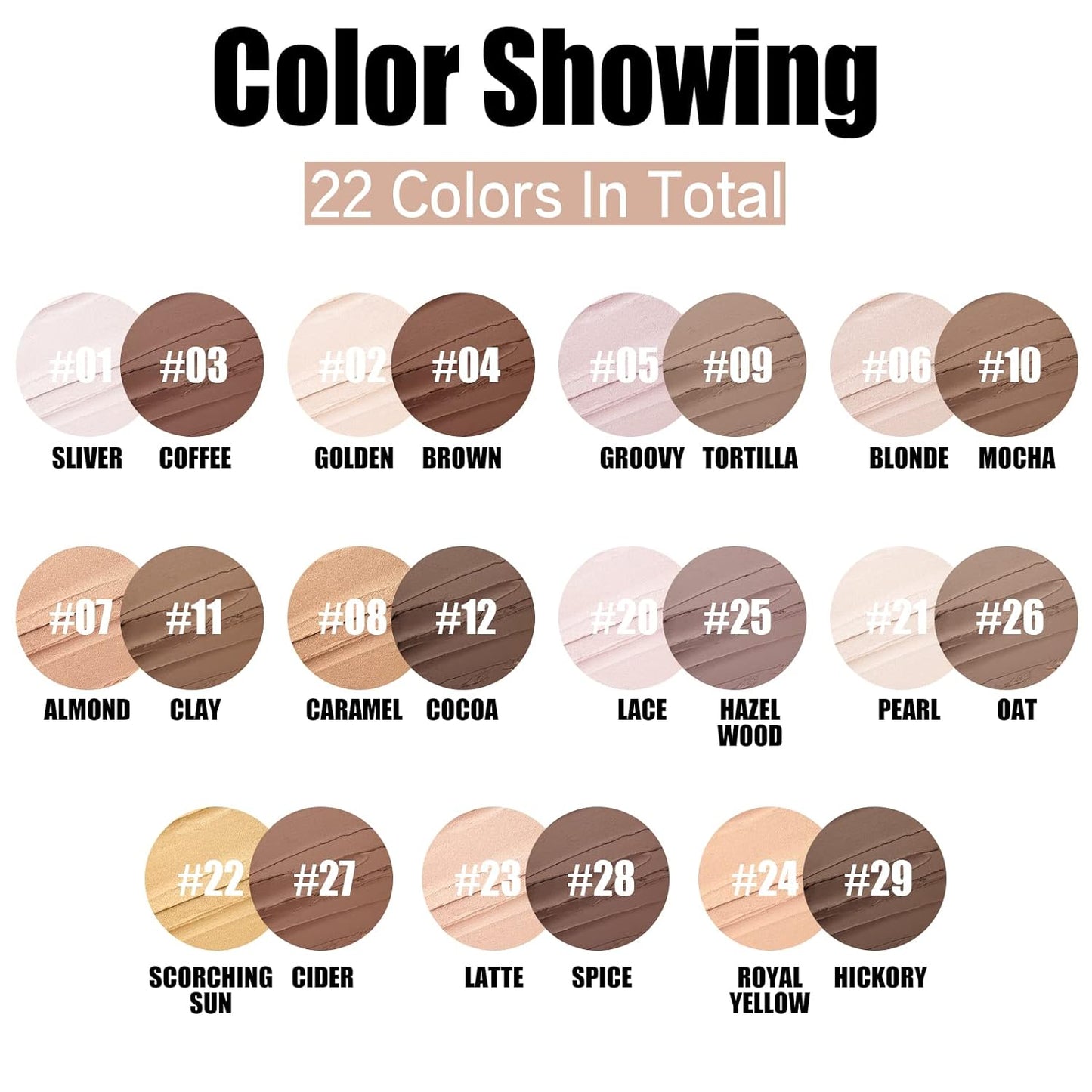 FOCALLURE 2 Pcs Mineral Cream Contour Stick,Moisturize Highlighter and Bronzer Pen,Non Stick Face Brightens & Shades Pencil,Long Lasting & Smooth Gliding Face Illuminator Makeup,Medium-deep