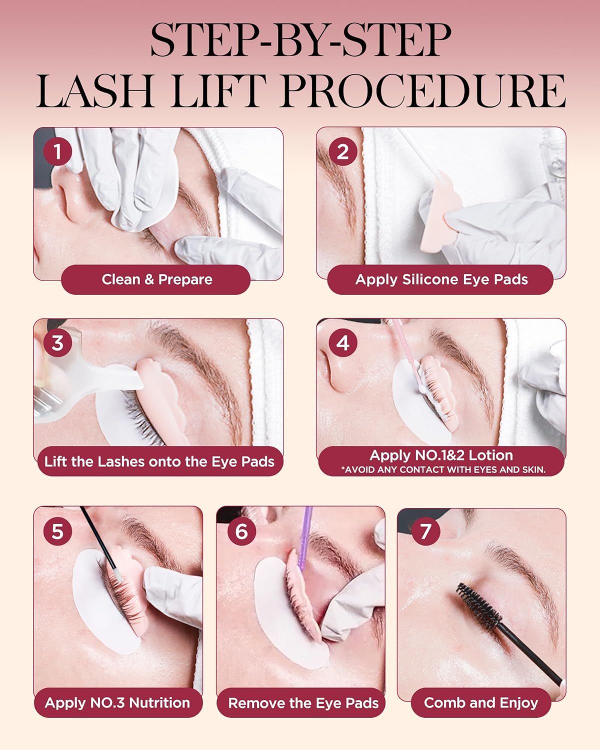 BEYELIAN Lash Lift Kit Eyelash Perm Kit, Professional Instant Perming, Lifting & Curling for Eyelashes, Semi-Permanent Salon & DIY at Home Lash Lift Use for Beginner and Professional 10 Times