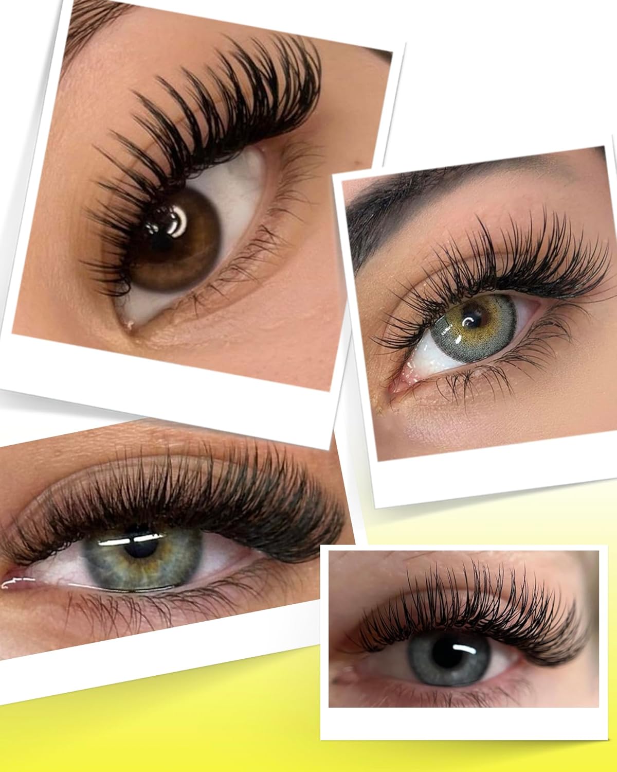 BEYELIAN Eyelash Extension 0.05 D+ Curl 7-15mm Mixed Tray Easy Fan Lash Extensions Volume Lashes Professional Use Natural Matte Black (0.05 D+ 7-15mm Mix)