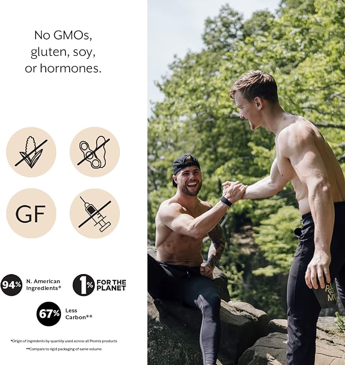 Promix Whey Protein Isolate Powder, Chocolate - 5lb Bulk - Grass-Fed & 100% All Natural - Post Workout Fitness & Nutrition Shakes, Smoothies, Baking & Cooking Recipes - Gluten-Free & Keto-Friendly