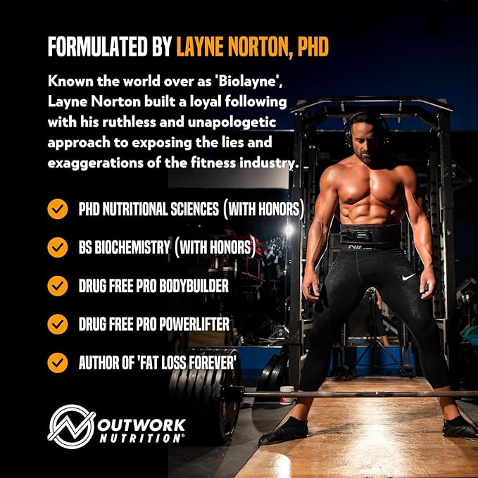 Outwork Nutrition Recovery Drink - Post Workout Recovery Powder & Creatine Monohydrate Muscle Builder for Men & Women - Creatine for Men & Women - After Workout Recovery Drink - Orange Sherbet - 230g
