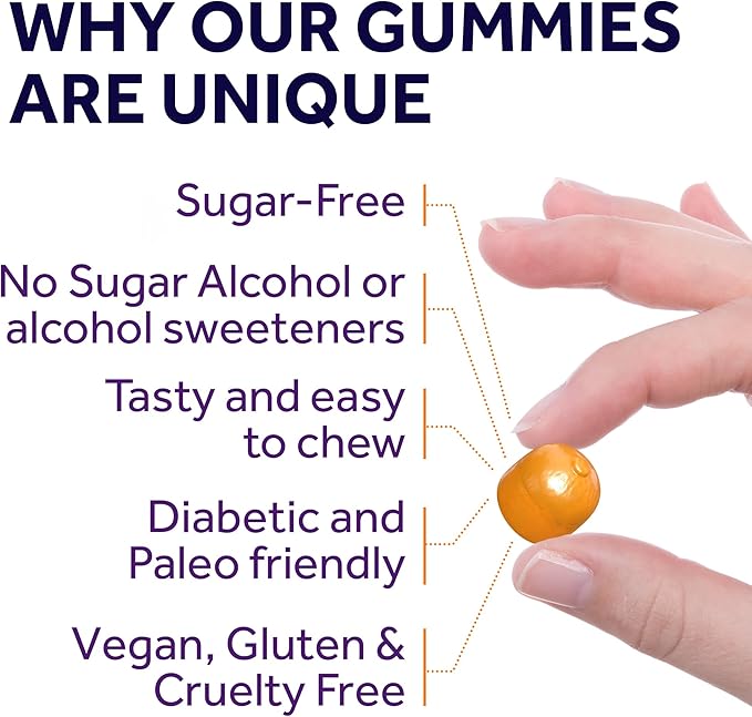 Magnesium Citrate Gummies - Sugar-Free, Vegan and Non-GMO for Better Sleep and Relaxation - No Sugar Alcohol - Magnesium Supplement for Adults, Teens and Kids - Tangerine - 240 Gummy