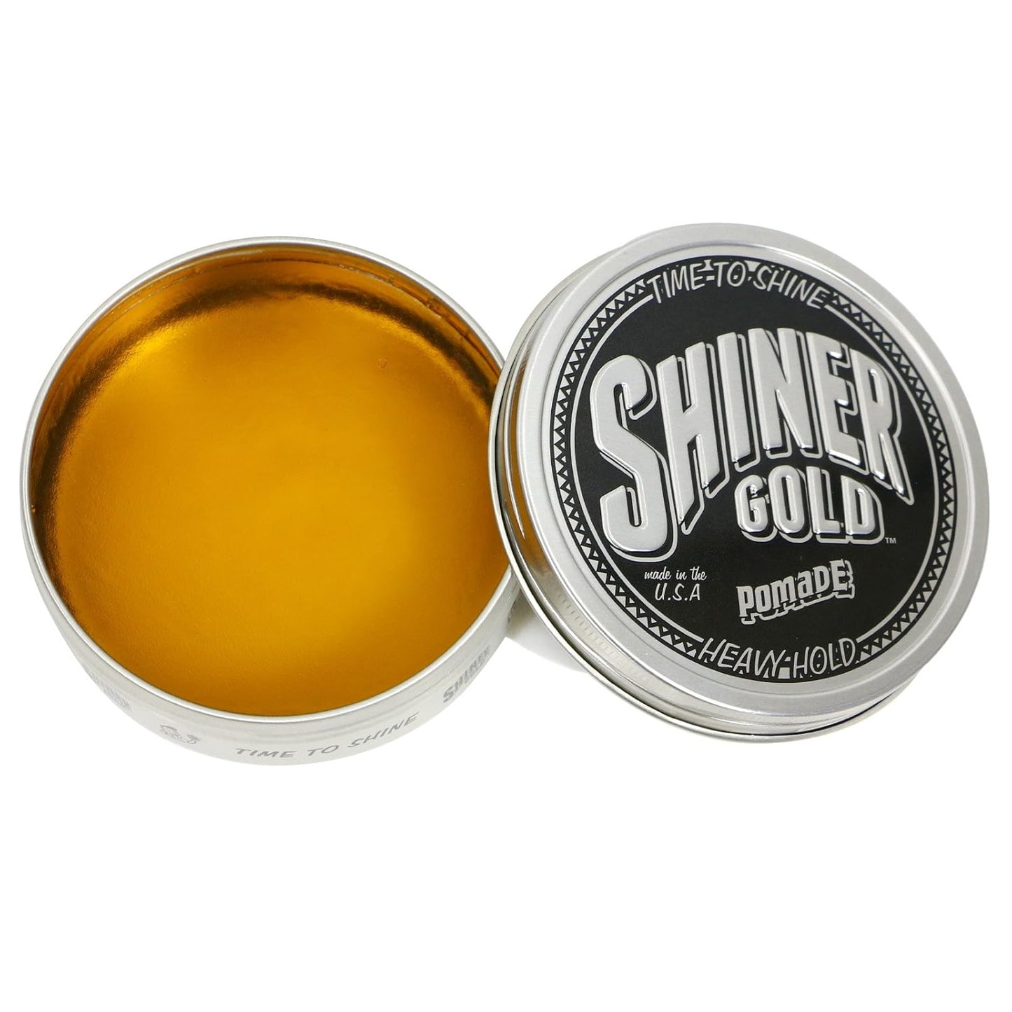 Shiner Gold Pomade | Strong Hold | High Shine | Water-based | Coconut Scent, 4oz