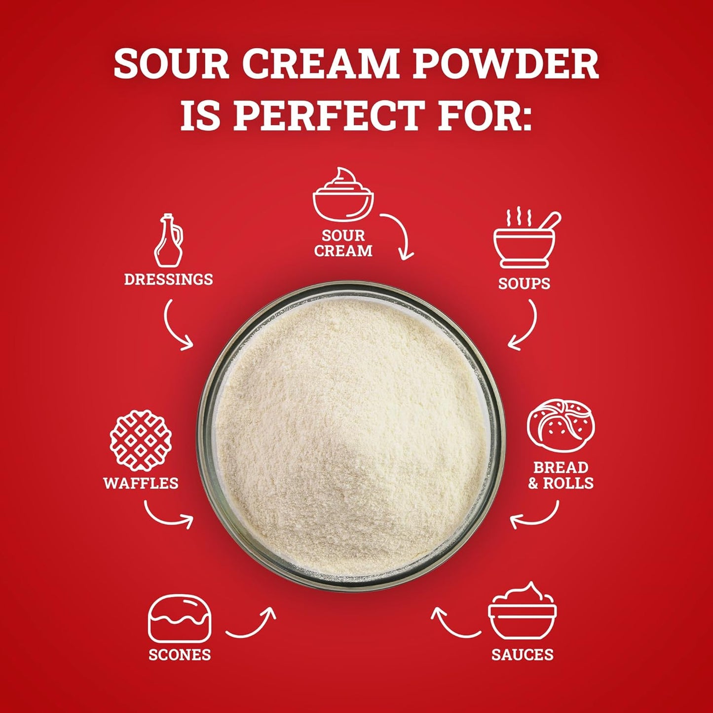 Hoosier Hill Farm Sour Cream Powder, 1LB (Pack of 1)