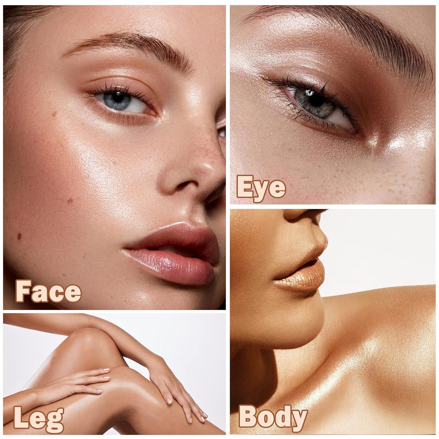 CAHIUYOA Cream Contour Stick,Highlighter Bronzer Stick Makeup Waterproof Light Face Cosmetics,Moisturize Long Lasting Cream Contour Bronzer Highlighter Makeup Stick - 01