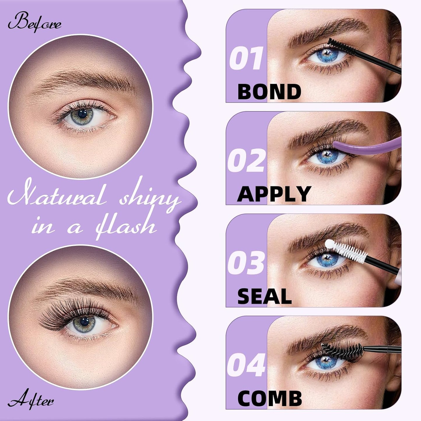 B&Qaugen Lash Clusters Kit Natural Lash Extension Kit for Beginners Z14 156 PCS Wispy Eyelash Extension Kit 8-18 Mixed Cluster Eyelash Extensions Kit D Curl Diy Lash Extension Kit at Home(kit,Z14)