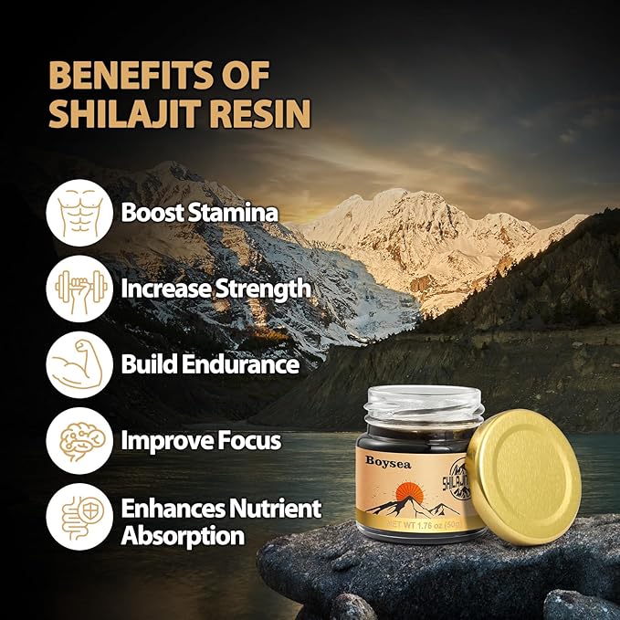 Pure Himalayan Shilajit Resin | 600 mg 80+ Servings| 85+ Trace Minerals & 75%+ Fulvic Acid for Focus & Energy| Zero Sugar| Gold Grade Pure Shilajit for Men & Women - 1.76 Oz * 2 Pcs