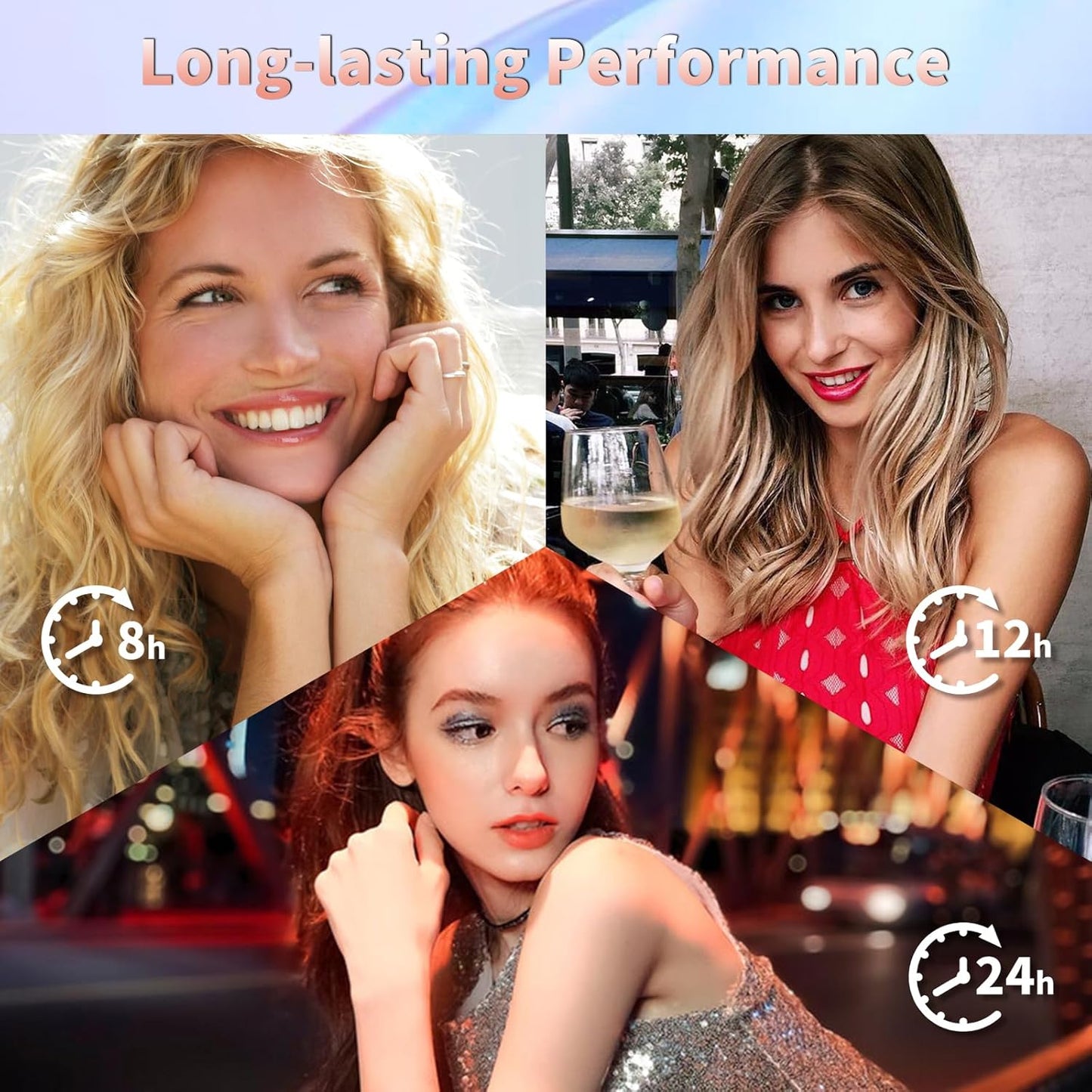 Color Nymph Teen Girls Makeup Kits, Makeup Kit For Girls All In One Makeup Sets For Women With Sequin Bag Packed Individually 9 Colors Eyeshadow Palette Lip Gloss Eyeliner Mascara -Orange Pink