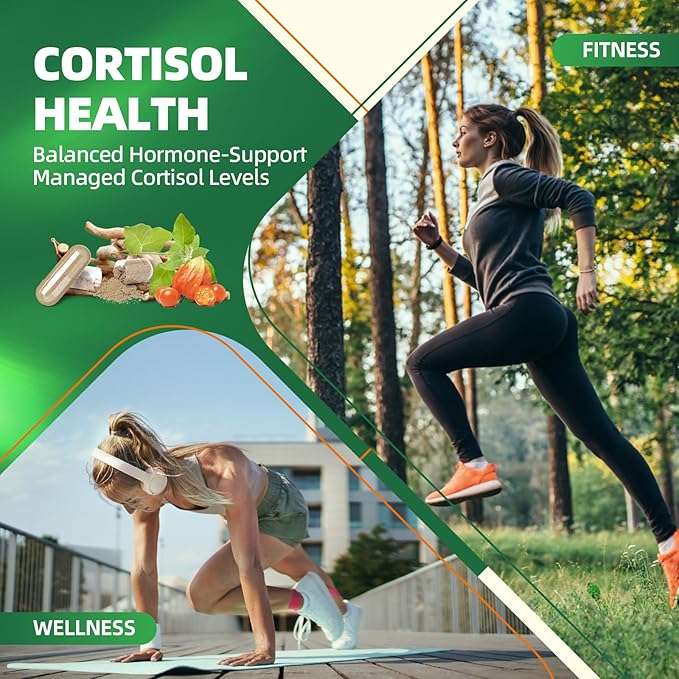 Cortisol Supplements for Women & Men, 10-In-1 Cortisol Supplement Lower Cortisol Corti Soothe Magnesium Ashwagandha with L-Theanine, Rhodiola, Cortisol Manager for Stress, Calm Zzz Support, Vegan 120
