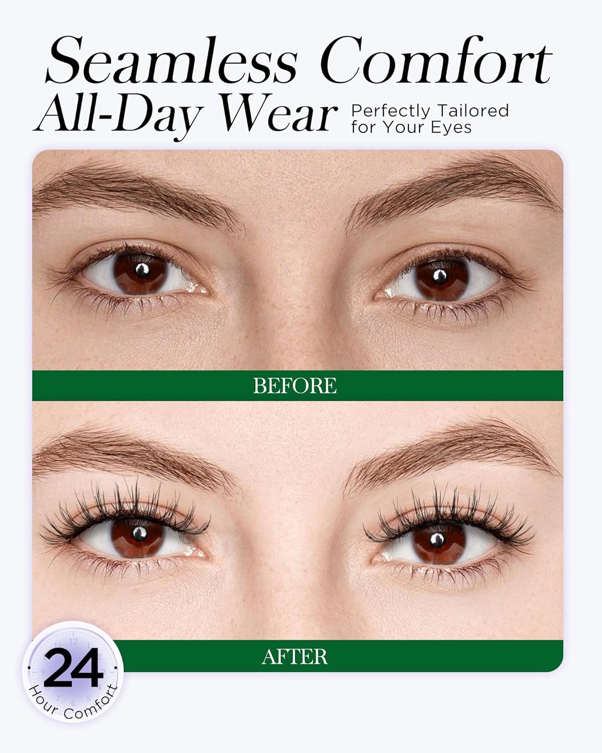 BEYELIAN Magnetic Eyelashes with Applicator Kit, Reusable Natural Look 3D Lashes, Easy Apply Soft Magnetic Lashes for Eye Makeup (Lightweight & Comfortable)