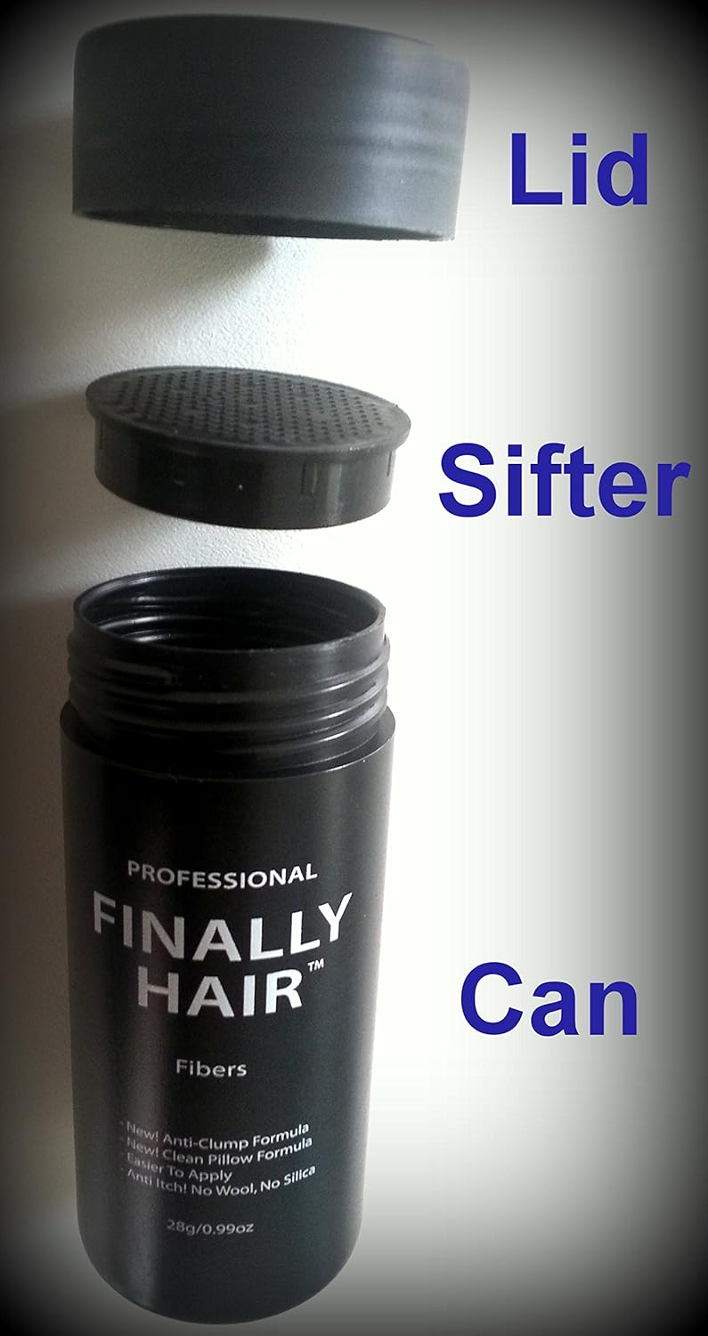 Hair Building Fibers - Light Medium Brown 50 Gram Refill - Refill Your Existing Fiber Bottle. Hair Filler Fibers. Cover Grey Roots Concealer by Finally Hair (50g 50gr 50gram 50 G Gr)