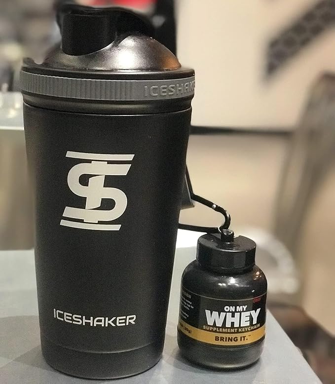 Protein Powder and Supplement Funnel Keychain, Portable to-Go Container for The Gym, Workouts, Fitness, and Travel - TSA Approved, Classic 3-Pack