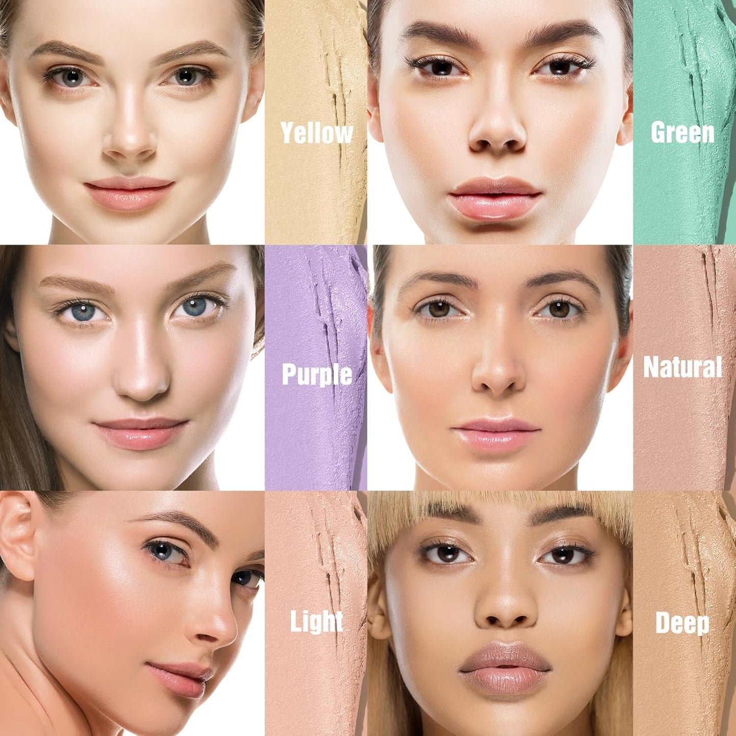 Contour Stick Corrects Skin Tone Bronzer Waterproof Sweat Resistant Concealer Creamy Concealer Light