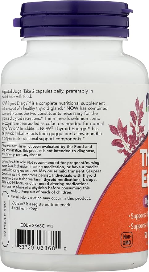 NOW FOODS Thyroid Energy, 90 CT