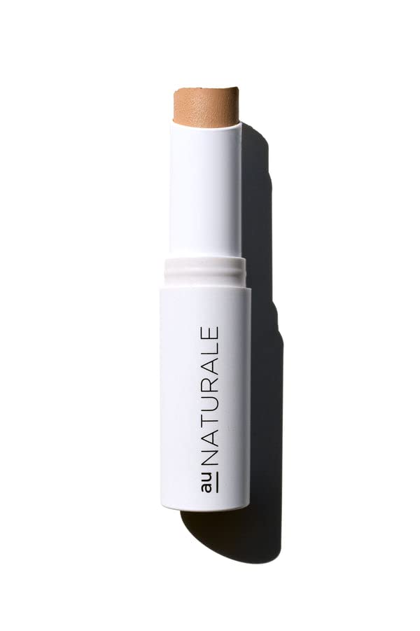 Completely Covered Creme Concealer (Almond) By AU NATURALE COSMETICS | Weightless, Creaseless Perfection | Vegan, Gluten-Free | Ethically Crafted with Meadowfoam Seed Oil for Full-spectrum of Color