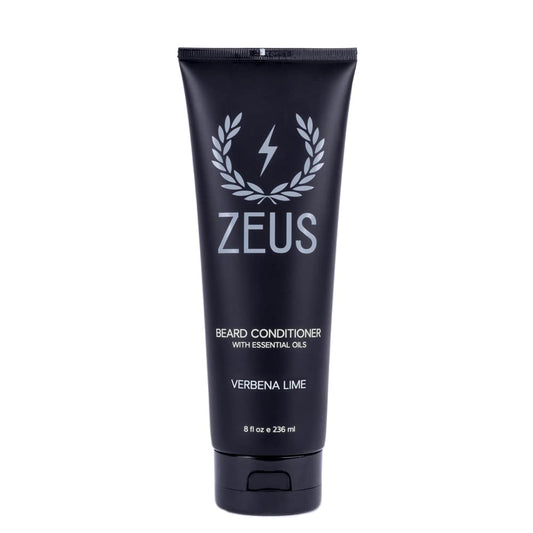 ZEUS Beard Conditioner Wash, Cleansing & Moisturizing Beard Wash with Green Tea & Natural Ingredients to Soften Facial Hair (Made in USA) Verbena Lime