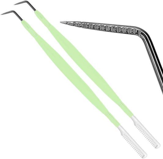 2 Pcs Eye Lash Lift Tool Stainless Steel Y Tool Lash Lift Accessories Precision Lash Lifter Tool - Metal Eye Lash Separator Tool Fine Lash Pro Lash Separator Tool -Professional Lash Supplies Tools