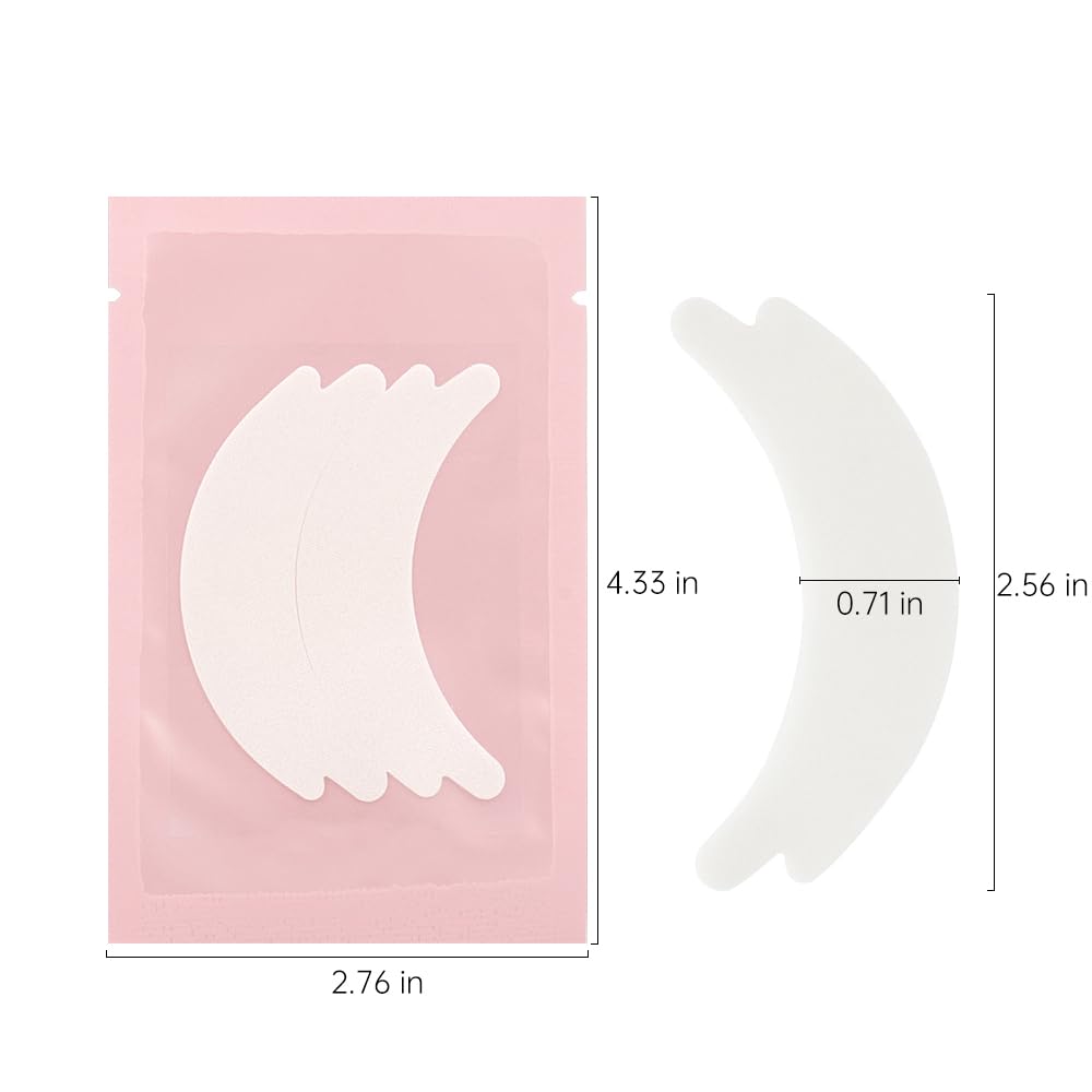 50 Pair Butterfly Under Eye Gel Pads Hydrogel Eye Patches For Eyelash Extension, Lint Free Under Hydrogel Eye Mask Pads Lash Extension Supplies(Pink