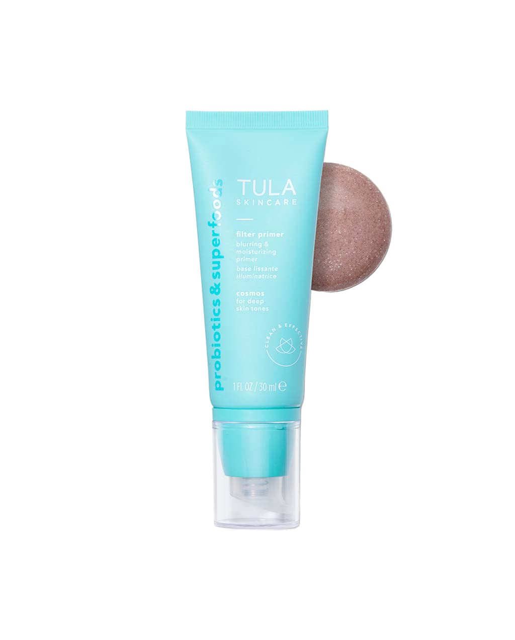 TULA Skin Care Face Filter Blurring and Moisturizing Primer - Cosmos, Evens the Appearance of Skin Tone & Redness, Hydrates & Improves Makeup Wear, 1fl oz