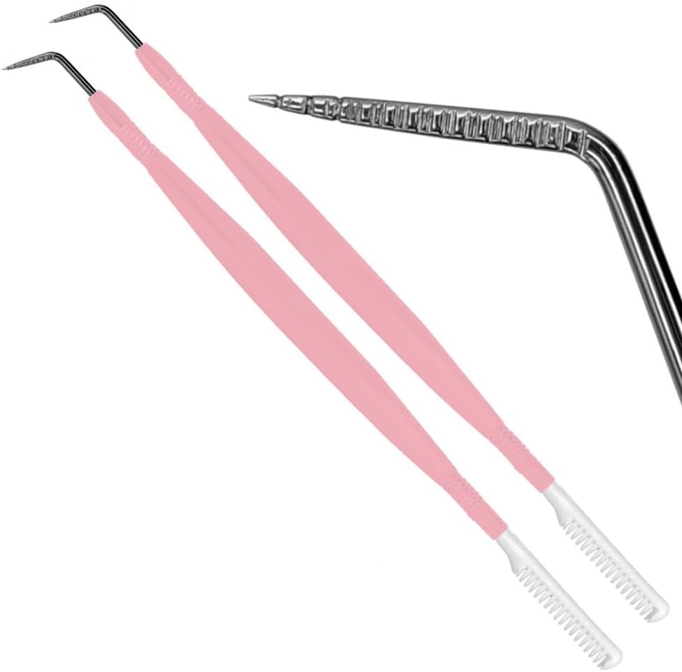 Kit Lash Lifting Tool & Lash Isolation Helper, Isolator Tool Eye Lash Tool Kit - Lash Perm and Tint Kit - Precision Lash Comb Separator Eye Lash Tint Kit & Y Brush Lash Lift Tool with Comb Pink