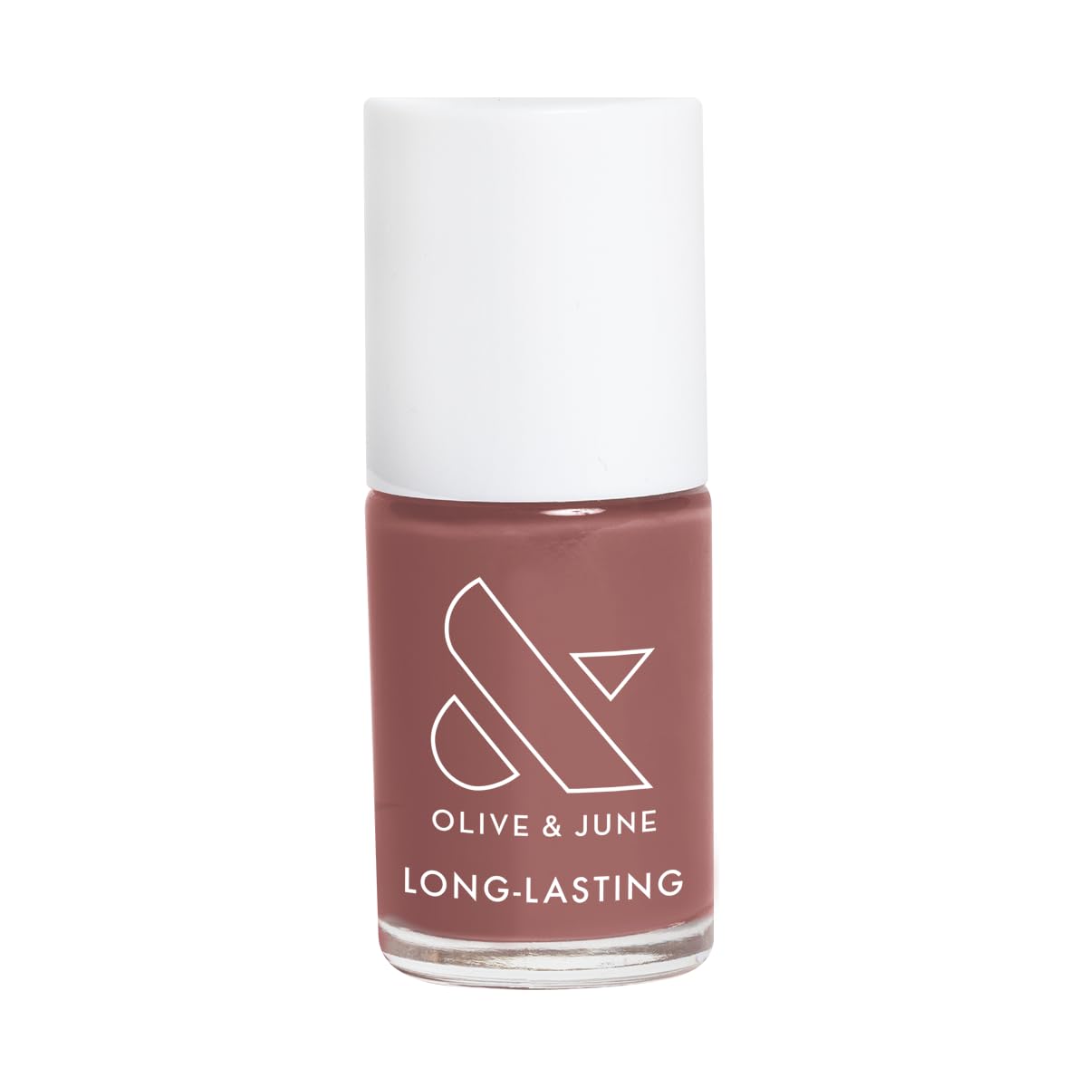 Olive & June Long Lasting Nail Polish | Plump Gel-Like Finish No Lamp Needed | Lasts up to 10 days | Salon-Quality Color at Home | 15-Free Vegan Cruelty-Free Chip-Resistant Shine |Shacket Rose Neutral