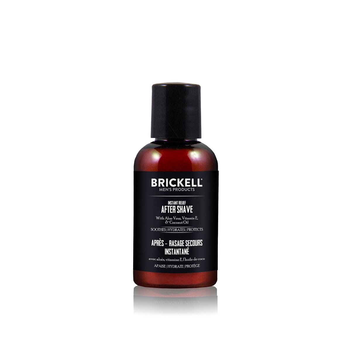 Brickell Men's Instant Relief Aftershave for Men, Natural and Organic Soothing After Shave Balm to Prevent Razor Burn 2 Ounce, Unscented