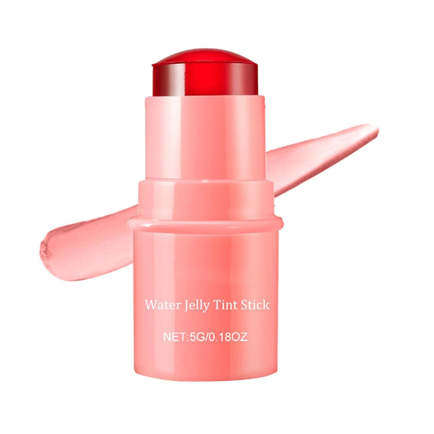 Milk Water Jelly Tint, Sheer Lip & Cheek Stain, Milk Jelly Blush Stick, Buildable Watercolor Finish, 1,000+ Swipes Per Stick. (Coral)