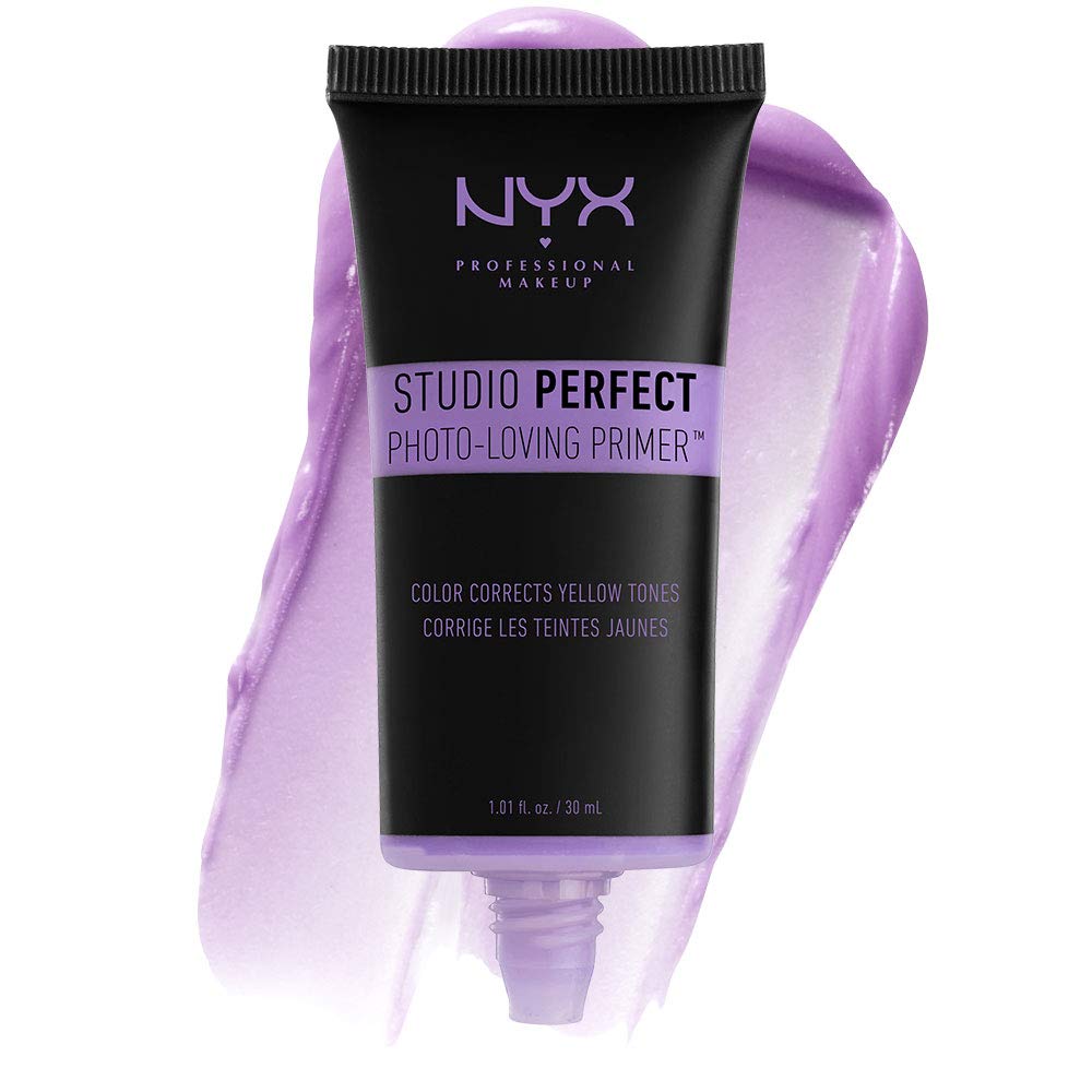 NYX PROFESSIONAL MAKEUP Studio Perfect Primer, Vegan Face Primer - Lavender (Color-Correcting)
