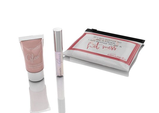 Mirabella Beauty You Glow Girl Gift Set - Mini Lip Gloss and Luminizing Facial Primer Gift Set