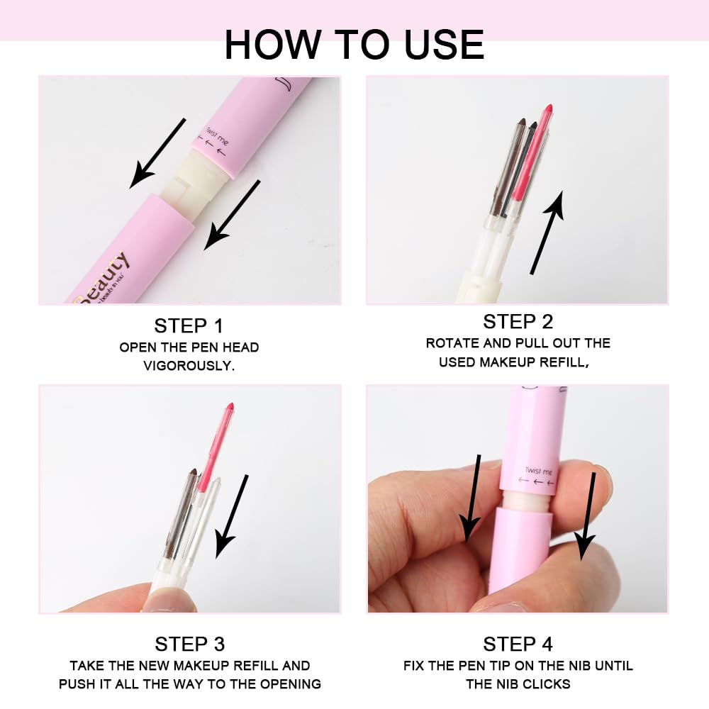 4 in 1 Makeup Pen Refill Coral Champagne