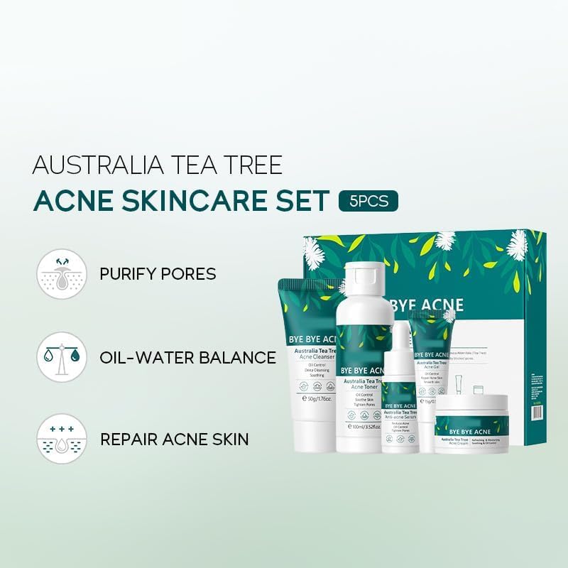 Vitamin C 5-Piece Skincare Set with Cleanser, Toner, Serum, Eye Cream and Face Cream for Skin Brightening skin care set skincare gift set skin care set for Unisex Adult (skincare kit)